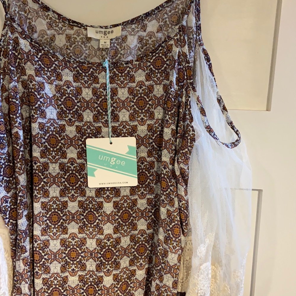 Umber cold shoulder dress/tunic